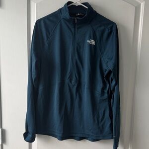 The North Face Teal Quarter-Zip Pullover